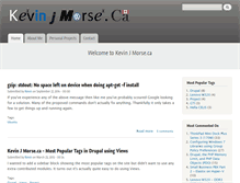 Tablet Screenshot of kevinjmorse.ca